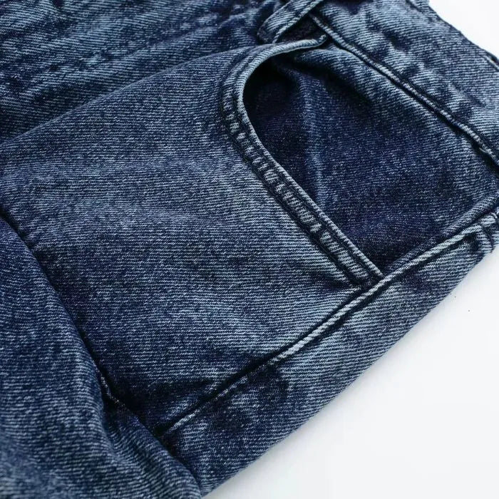 Calça Cargo Jeans Feminina Trellor